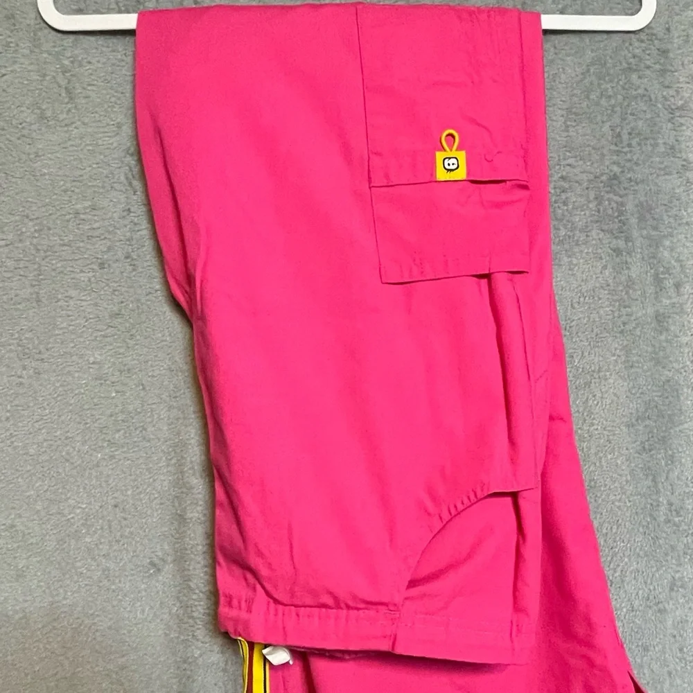 Bright Pink Scrub Pants - Picture 1 of 3